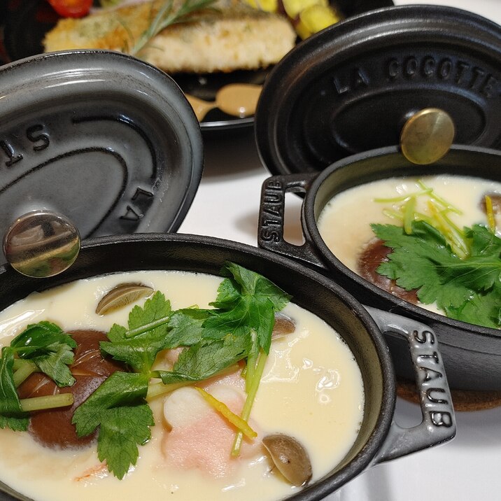 ストウブde 茶碗蒸し 11cm ココット レシピ 作り方 By Mamichin555 楽天レシピ